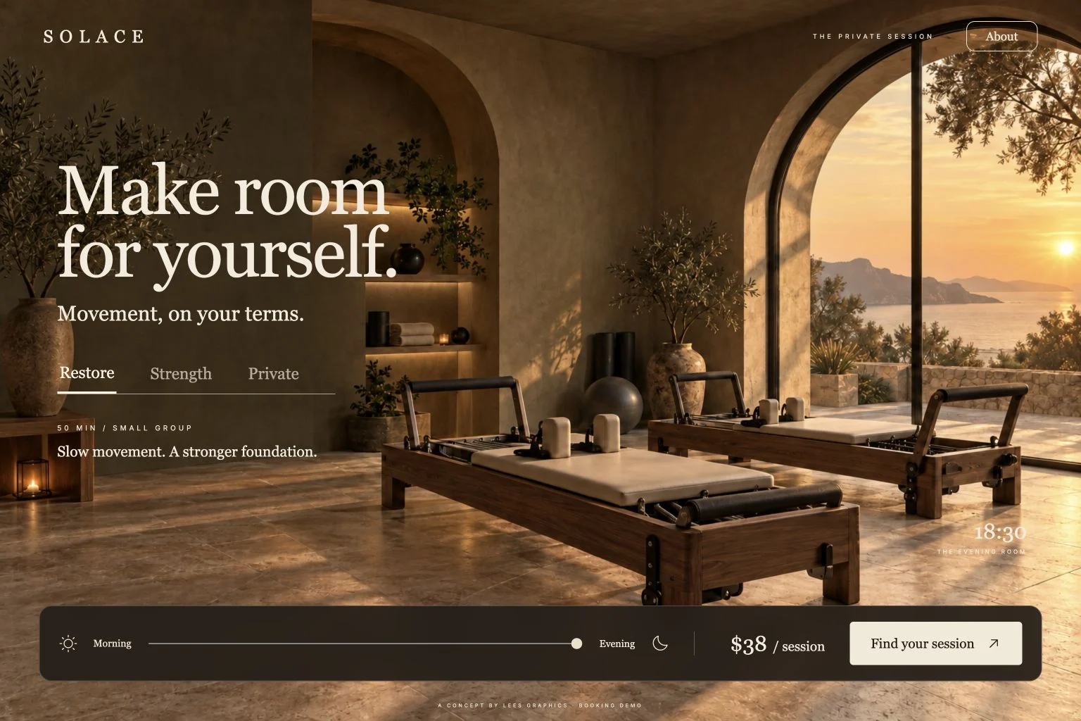 SOLACE — The Private Session desktop preview